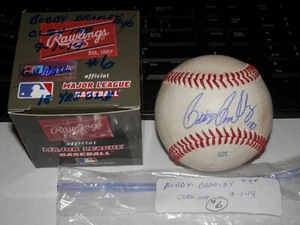 BOBBY BRADLEY CLEVELAND INDIANS RARE 2014 FULL  AUTO 18YR OLD ROOKIE GU BALL  #6 - Picture 1 of 5