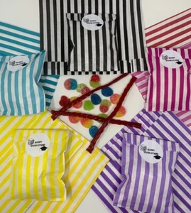 Personalisierte Abschluss Süßigkeiten gestreifte süße Taschen Party Gefallen Grats S/M/L - Bild 1 von 6