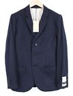 Scotch & Soda Ams Couture ~L Men Blazer Navy Pure Wool Single-Breasted Formal