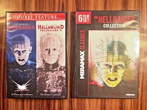 The Hellraiser Collection DVD Movie Lot 1 2 3 4 5 6 7 8 Pinhead Horror Barker - Picture 1 of 7