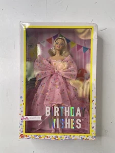 2021 MATTEL BIRTHDAY WISHES BARBIE SIGNATURE ~ PINK DOTTED GOWN / Pink Heels~NEW - Picture 1 of 5