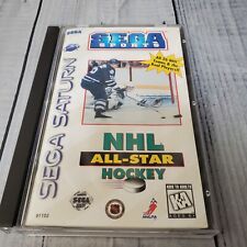 NHL All-Star Hockey Sega Saturn Disc + Case + Manual w reg card