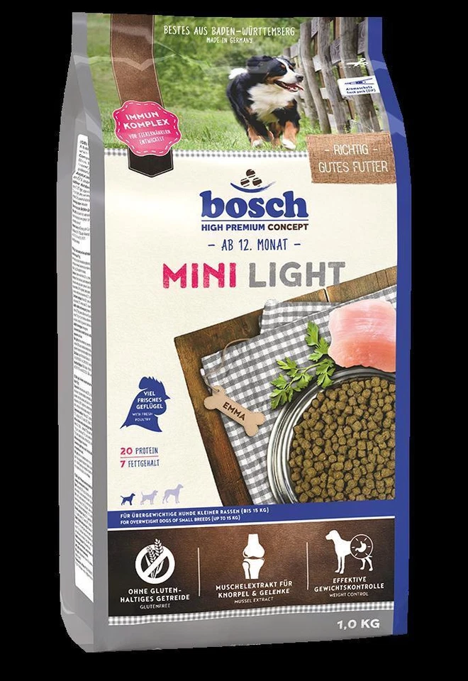 Bosch 1kg Mini Light Hundefutter Trockenfutter - Bild 1 von 1