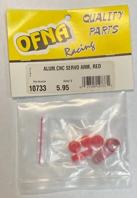 OFNA Racing Alum, CNC Servo Arm, Red#OFN10733 - Image 1 of 2
