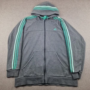 Adidas Sudadera con Capucha Para Hombre Extra Grande Gris Verde Rendimiento Jersey Sudadera Chaqueta - Imagen 1 de 11