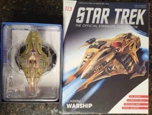 Star Trek Lokirrim Warship Ship Eaglemoss Starships Issue 113 Magazine - Picture 1 of 3