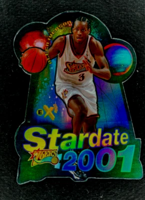 Skybox Ex 2001 1997-98 Allen Iverson Stardate 2001 troquelado - 76ers Foto 1 de 2