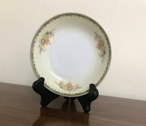 KIKUSUI Fine China 5.25" Round Bowl Floral Design Gold Trim ~ Vintage - Picture 1 of 9