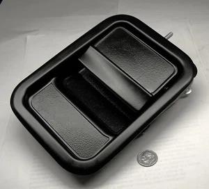 M977 HEMTT NEW ATWOOD 30916 LEFT HAND DOOR EXT PULL HANDLE 6-3/8L 4-5/8W BLACK - Picture 1 of 17