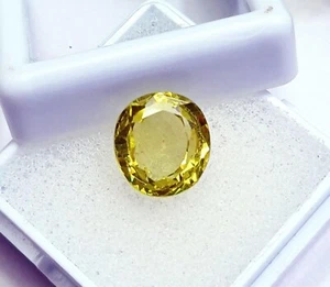 Oval Shape Natural Peridot 7.10 Ct Certified Loose Gemstone - Picture 1 of 7