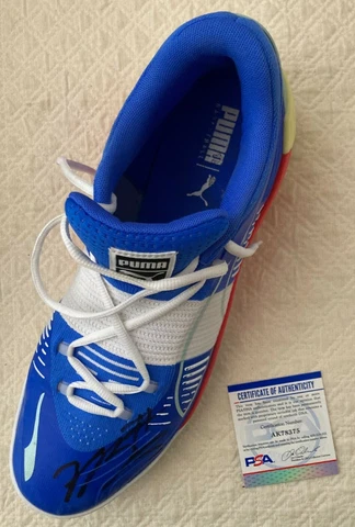 Kevin Porter Jr Signed Puma Shoes GAME USED Jan 16th vs Kings PSA DNA Cert Cover