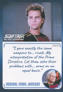 Star Trek TNG Archives & Inscriptions #25 Admiral Mark Jameson Variation 8 of 9