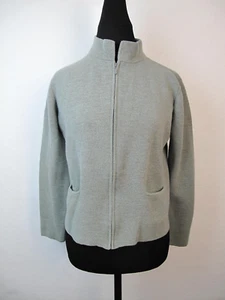 *Eileen Fisher Jacket Womens Gray Sweater Top Wool Outdoors Solid Size S - Picture 1 of 7