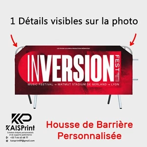 Housse Barrière Personnalisée 200x110 ou 250x110 cm Maquette- Livraison Gratuite - Afbeelding 1 van 6