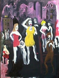 Downtown on River Street by William Mayer New York surreal cityscape - Picture 1 of 4