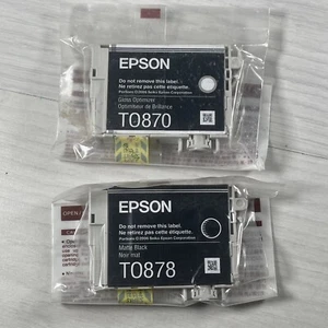 Cartucho de tinta optimizador negro mate y brillo Epson T0878 T0870 flamenco genuino. - Imagen 1 de 3