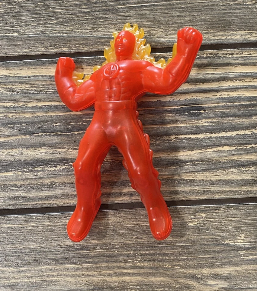 Figura de acción Human Torch 2010 4,5" McDonald's #6 Fantastic 4 Four sin luz Foto 1 de 2