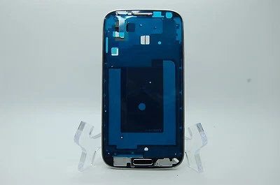 Cadre avant, coque boîtier lunette avant pour SAMSUNG GALAXY S4 I9505 noir - Photo 1/3