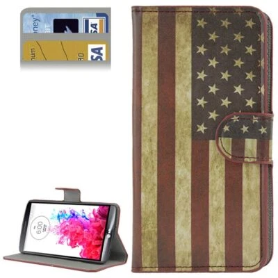 Cover Flip Wallet Premium Per Smartphone LG G3 USA Nuova - Immagine 1 di 4