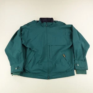 Vintage Zero Restriction Jacket Mens XL Green Gore Tex Golf Waterproof Coat ^ - Picture 1 of 15