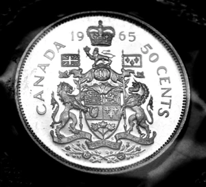 1965 50¢ silver proof like coin will grade MS coin original mint cello. - Picture 1 of 2