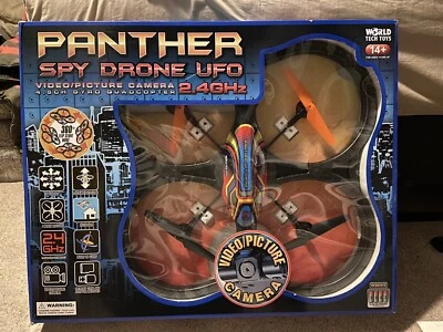 World Tech Toys PANTHER UFO Spy Drone - Video/Picture Camera 4.5CH 2.4GHz - NEW - Image 1 of 4