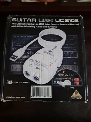 Behringer Guitar Link UCG102 Ultimate Guitar-to-USB Audio Interface,White - Image 1 of 4