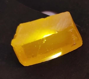 Natural 148.10 Ct Certified Yellow Zircon Rough Glossy Mineral Loose Gemstone - Picture 1 of 7