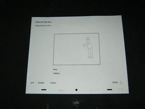 Original KING OF THE HILL ANIMATION BLEISTIFT GEZEICHNET PRODUKTIONSKUNST #2 HANK HILL - Bild 1 von 1