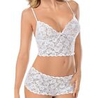 Lace Bra and Panties Set for Women Sexy Lingerie Nightwear Sleepwear See Though