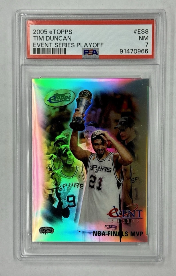 2005 ETOPPS TIM DUNCAN EVENT SERIES PLAYOFFS ES8 PSA 7 - Image 1 of 1