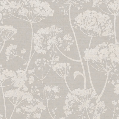 Papel pintado gris perejil vaca Grandeco 204902 elegante aspecto floral Foto 1 de 2