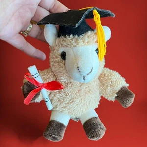 Vtg Dan Dee Graduation 6" Plush Key Chain Tassle Light Academia Cottage Farm - Picture 1 of 9