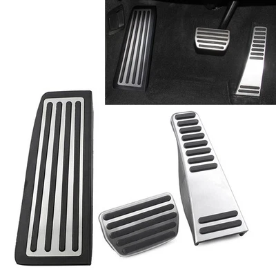 Cubierta de protección de pedales de gasolina de freno de reposapiés de coche de acero inoxidable LHD para Volvo XC60 Foto 1 de 4