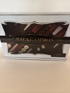 Crazy Games Deluxe Backgammon Brettspiel & Tragetasche Leder Filzbrett - Bild 1 von 5