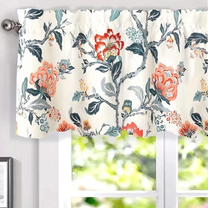 Carbajal Floral maßgeschneidert Fenster Volant gefüttert, brandneu je 1 Paar 52 x 20 - Bild 1 von 5