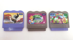 Lot Of 3 Vtech Vsmile Game Cartridges Kung Fu Panda Disney Princess Cinderella - Picture 1 of 5