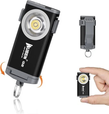 ‎WUBEN WUBEN G2 LED Mini Taschenlampe 500 Lumen Schlüsselbundlicht Wiederaufladbar