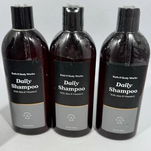Lot Of 3 - Bath & Body Works Daily Shampoo Aloe & Vitamin E For Men 16 oz - Picture 1 of 4