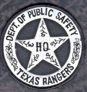 Texas Rangers Shoulder Patch Department Of Public Safety -- HQ Round 3-1/2" - Picture 1 of 2