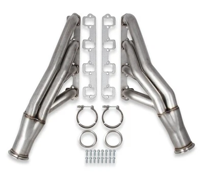 12167FLT Flowtech Small Block Ford Turbo Headers - Natural 304 Stainless Steel - Image 1 of 4