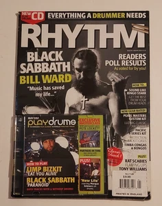RHYTHM MAGAZINE BLACK SABBATH BILL WARD COVER W/BONUS CD 1/2004 VG+ - Picture 1 of 4