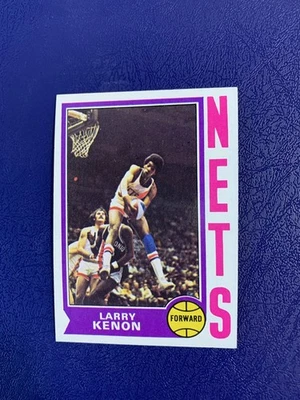 1974-75 Topps Basketball #216 Larry Kenon RC - Nets Rookie - Sharp Card - Image 1 of 2