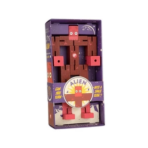 Puzzle Planet Robot Wooden Brain Teaser – Transforming Robot to Cube Level 3/4 - Picture 1 of 1