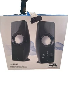 Cyber Acoustics - CA-2050 - Curve Sonic 2.0 Speakers System Great Condition - Picture 1 of 5