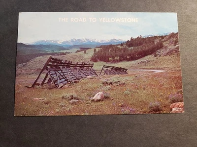 DUBOIS, FREMONT County, WYOMING 1963 YELLOWSTONE Postcard w/ note - Image 1 of 2