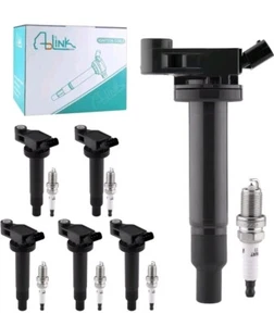 6X Ignition Coil & Iridium Spark Plug for 2001-2006 Toyota Sienna Lexus V6 UF267 - Bild 1 von 4