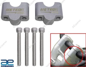 Handle Bar Riser Silver Fits For Royal Enfield Super Meteor 650 @RE - Picture 1 of 7