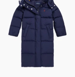 Ralph Lauren water repellant Quilted down coat Size 4 Newport Navy Blue Kids - Picture 1 of 8
