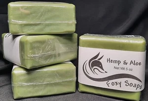 Hemp & Aloe Homemade Artisan Soap - Picture 1 of 3